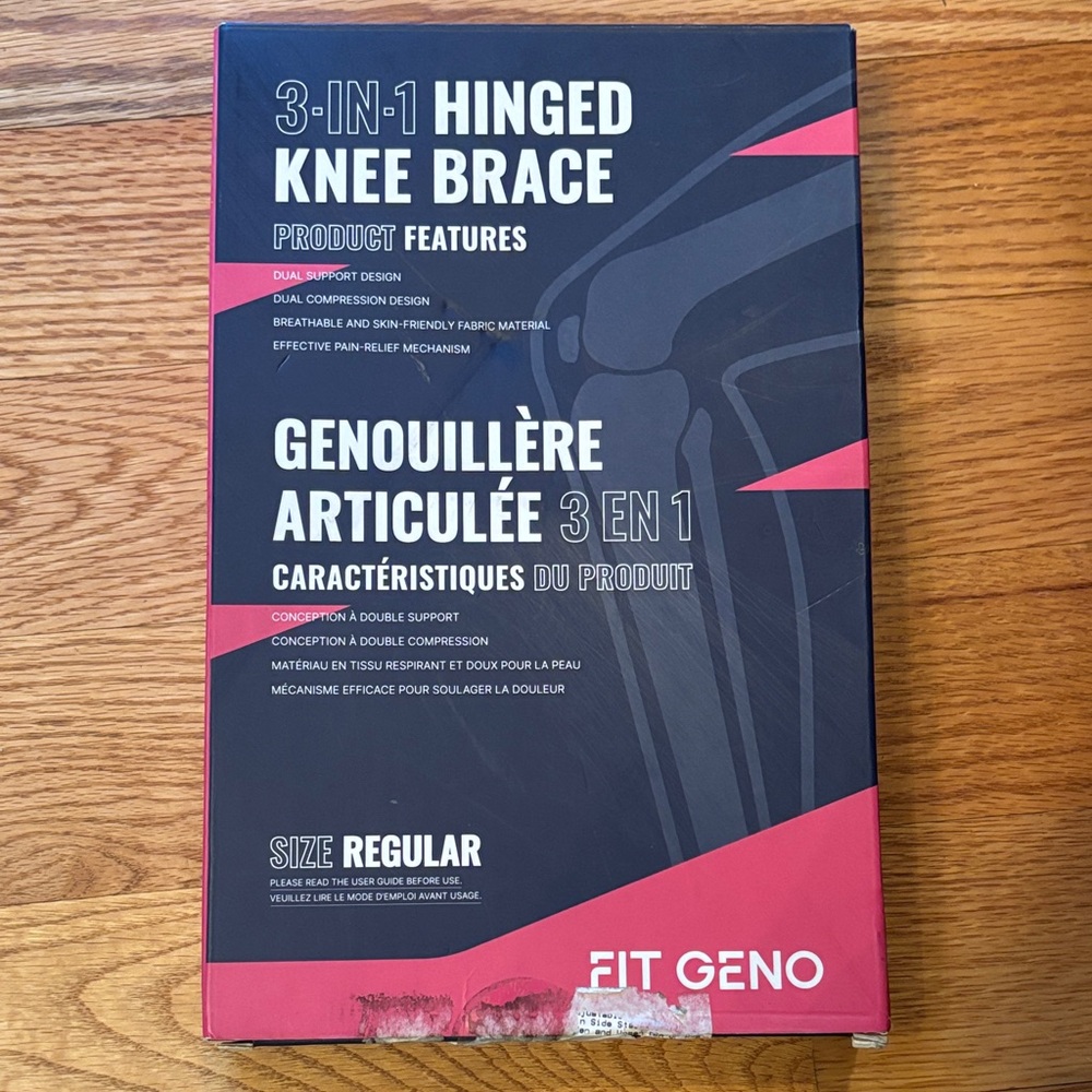 3-in-1 Hinged Knee Brace - Black